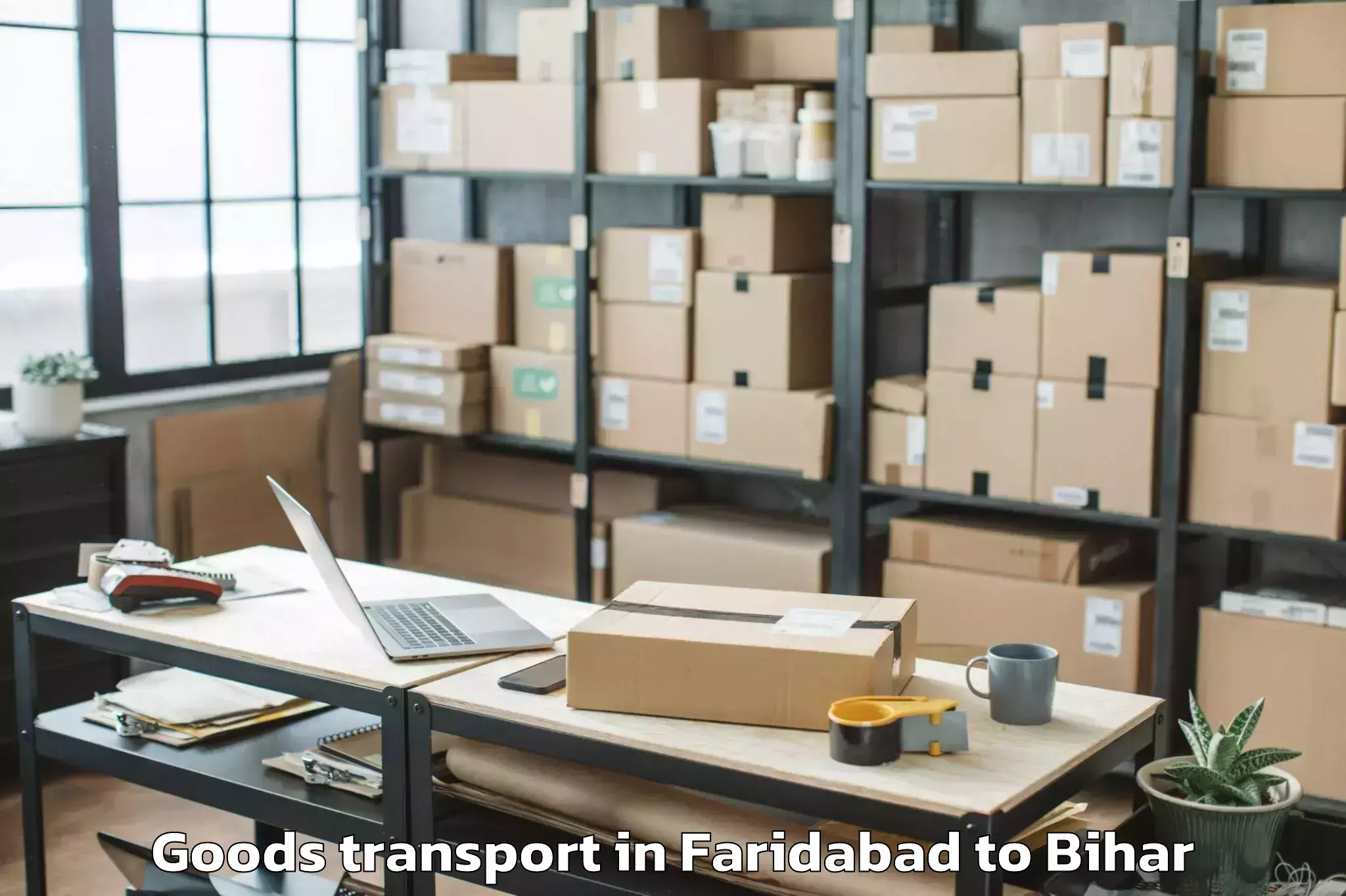 Book Faridabad to Balmiki Nagar Goods Transport